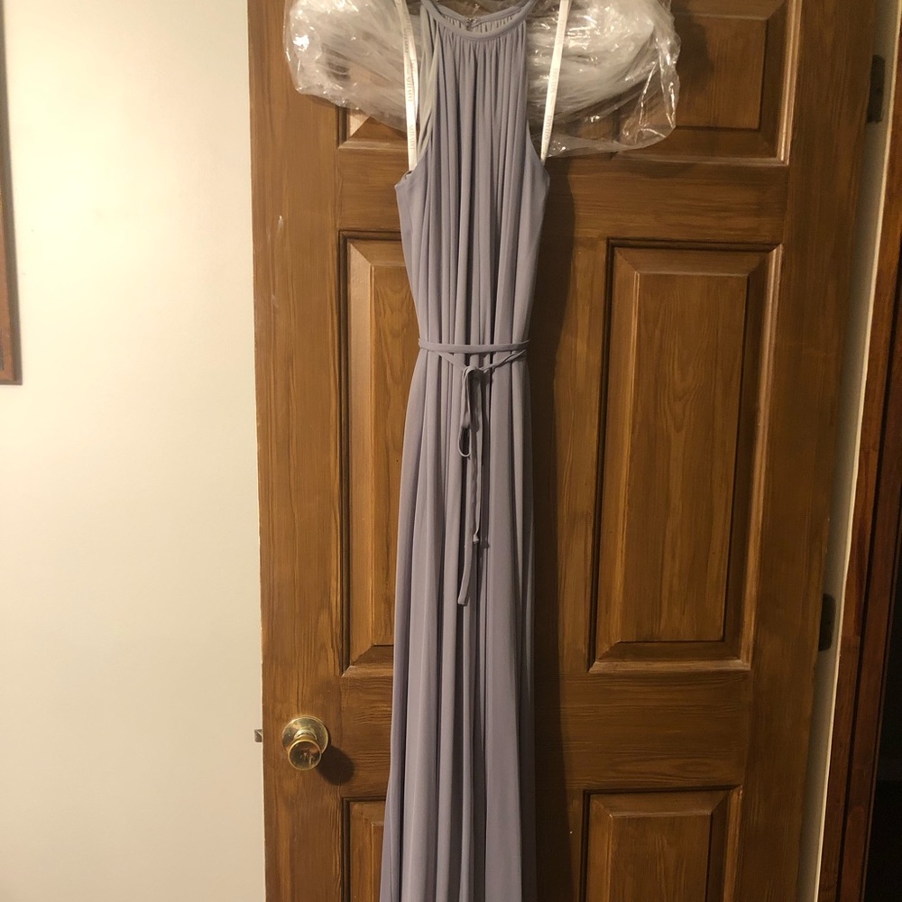 Grey bridesmaid dress